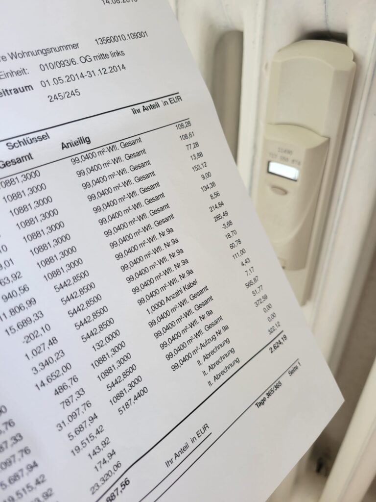 Heizkostenabrechnung - Wenn der Mieter in den Widerspruch geht (Foto O. Kienapfel)