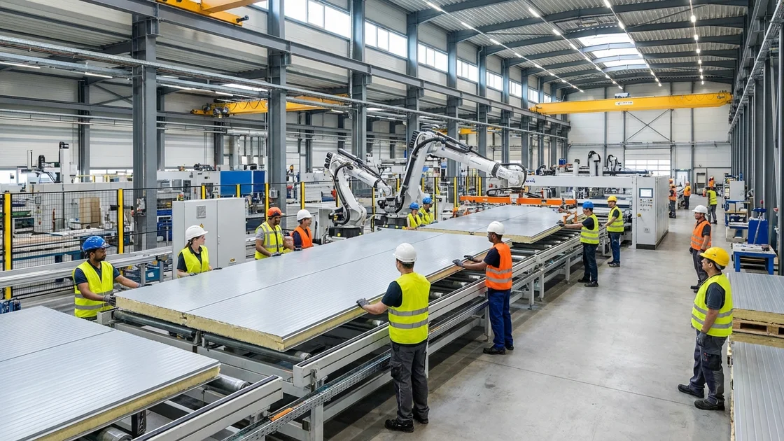 Serielles Sanieren: Vorgefertigte Fassadenelemente in der Fabrik