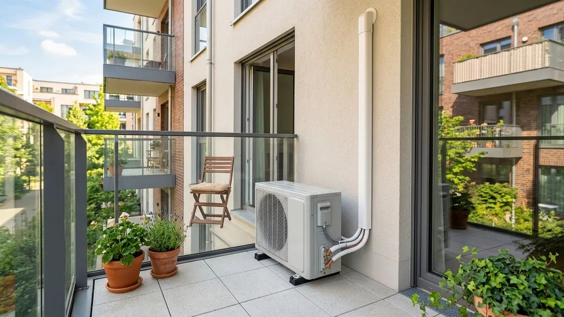Klimagerät: Klima-Splitgerät am Balkon: Gestattung in der WEG